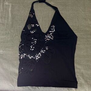 Express Black Bandeau Top